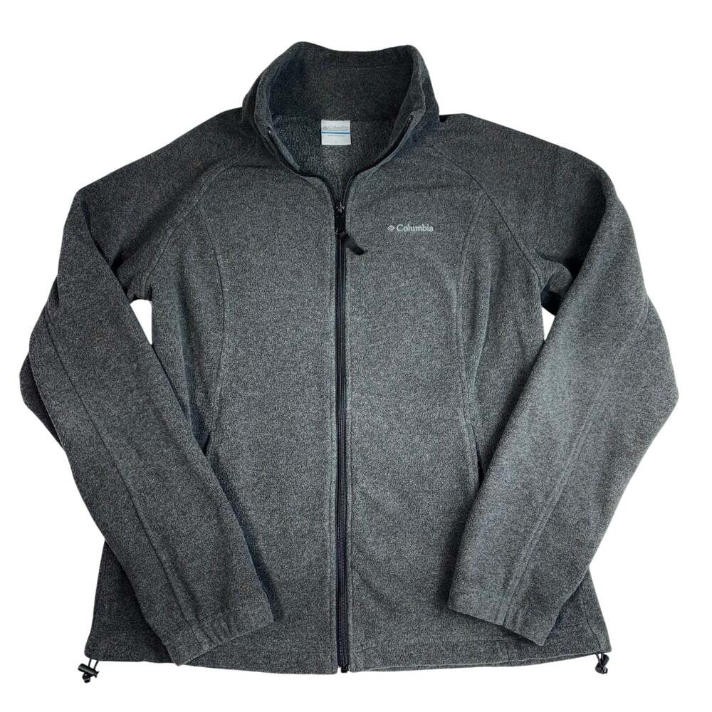 COLUMBIA Women's Benton Springs Full Zip Up Fleece Jacket Large Warm Fall Winter
